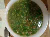 浓香香菜牛肉羹做法图解5)