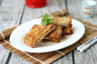 酥脆的干炸带鱼做法图解5)