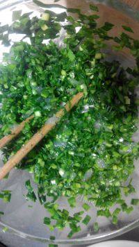 自己做的韭菜虾仁水饺做法图解8)
