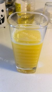 鲜榨苹果橙汁做法图解10)