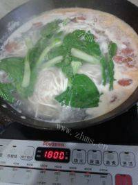 鸡蛋青菜面自制做法图解8)