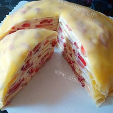 香飘十里的草莓千层蛋糕