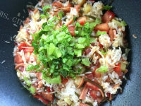 美味的土豆蔬菜什锦烩饭做法图解6)