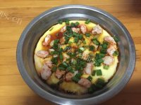 美味的虾仁蒸蛋