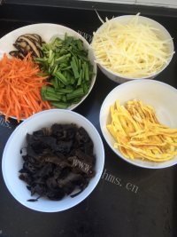 美味可口的五彩春饼做法图解7)