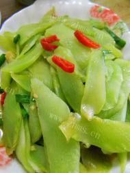 色香味具全的清炒莴笋