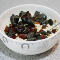 美味的双蛋蒸豆腐做法图解6)