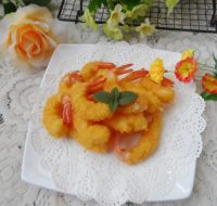 美味的黄金炸虾