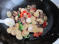家常菜杏鲍菇炒牛肉做法图解11)