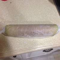 健康青汁肉松蛋糕卷做法图解9)