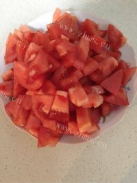 番茄豆腐做法图解2)