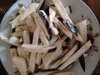 DIY豆角炒茄子做法图解3)