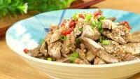 家常菜芝麻鸡肝
