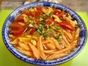 番茄鸡蛋剪刀面做法图解7)