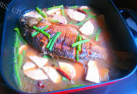 鲜美的烧鱼汤的做法图解七