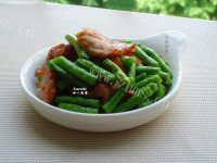 色香味俱全的豆角炒肉片