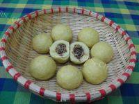 自制玉米面豆沙包