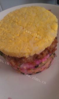 非常好吃的创意肉饼饭做法图解9)