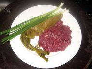 食欲满满的冲菜蒸牛肉做法图解1)