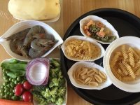 改良海鲜土豆意面披萨做法图解1)