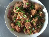 好吃不腻的粉蒸肉做法图解5)