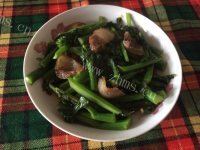家常菜腊肉炒芥兰