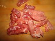 美味小炒（茼蒿炒肉）做法图解1)