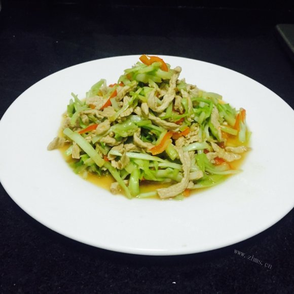 好吃的韭黄肉丝
