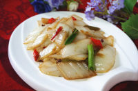 家常菜醋溜白菜片