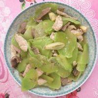 家常菜青笋肉片