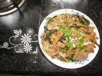 家常菜血皮菜炒猪肝