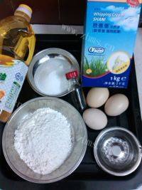 甘脆的肉松蛋糕卷做法图解1)