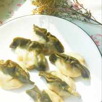 美味的翡翠饺子