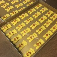 美味小熊抱杏仁饼干做法图解8)