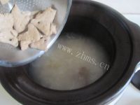 美味香菜猪肝阴米粥做法图解5)