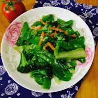 美味西兰花荷兰豆双拼做法图解10)