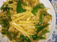 家常菜青椒土豆丝