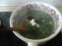 好吃的荠菜豆腐羹做法图解10)