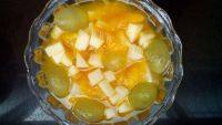 家常水果杏仁豆腐