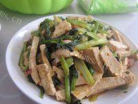 食欲满满的油菜豆腐