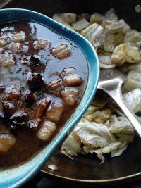 家常菜红烧肉炖白菜做法图解13)