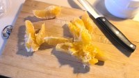 鲜榨苹果橙汁做法图解5)
