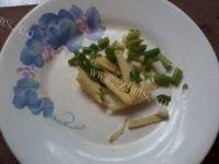 家常菜芦笋炒肉做法图解3)