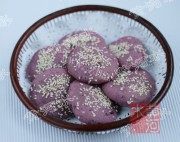 诱人烤紫薯饼
