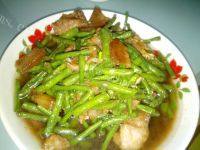 自己做的豆角炒肉