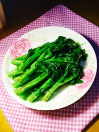色香味浓的白灼菜心做法图解4)