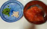 美味的番茄虾仁蛋卷饭的做法图解一