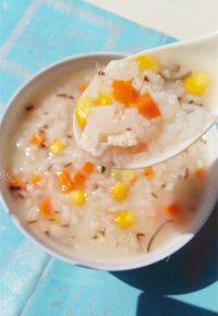 营养丰富的香菇鸡肉粥