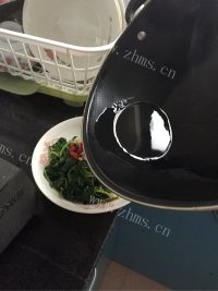 家常菜凉拌苋菜做法图解5)