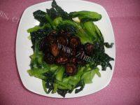 简单版青菜炒香菇